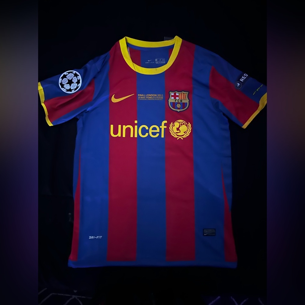 FC Barcelona Messi Home Jersey 2010/11 UCL Final Edition (vs Manchester United)